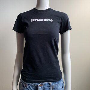 Vintage Adiqshun Brunette T-shirt top famous worn by Britney Spears Paris